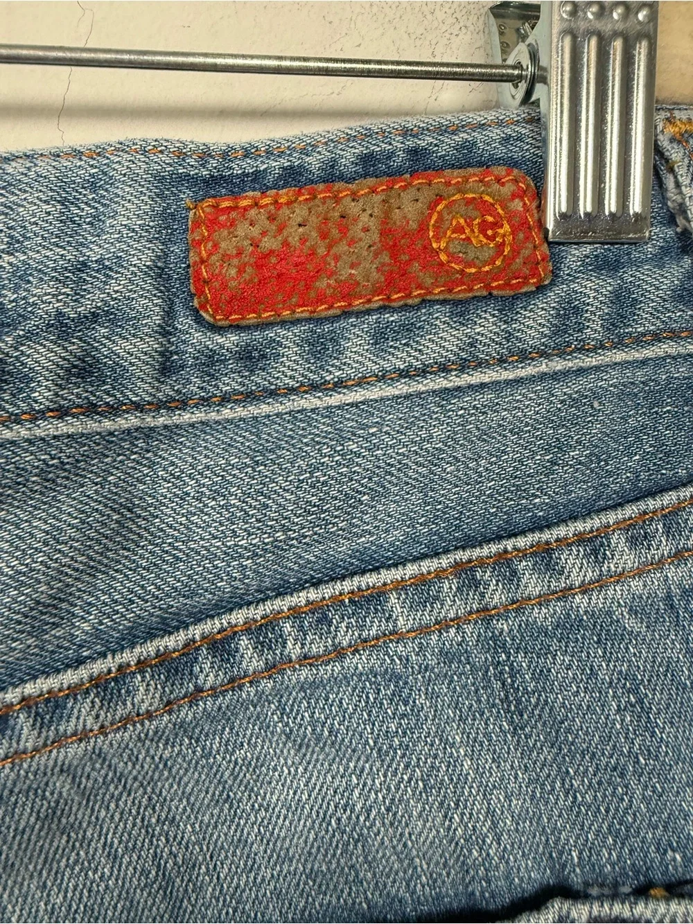 AG Adriano Goldschmied Ex Boyfriend Jeans w/Heavy Distressing, Size 29R